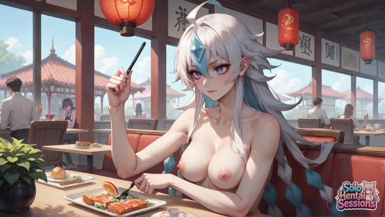 Solo Hentai Sessions: Sunlit Sip &amp;&amp; Secret Thoughts: Solo Elf's Café Intimidade