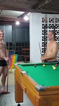 Me, Carmona, Opaido Carmona and Viking De Taubaté Started a Game of Pool Naked