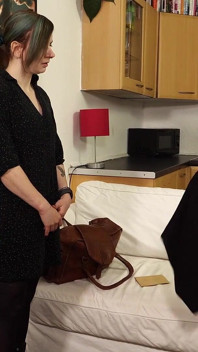 Miss Ash Borrows Slave Mila for a Week to Satisfy Her Every Whim, with Spanking, Nipple Clamps and Lesbian Domination