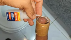 Super Hot Glue Secures the Dick to the Cock Ring.