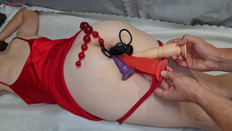 Toystest: น้องสาวต่างมารดาอัดแน่นด้วยของเล่นเซ็กซ์