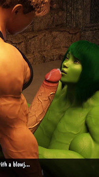Shehulk Distrugerea Anal Cockham Super-eroi 40