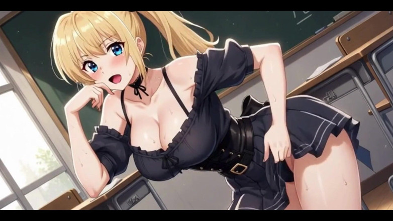 HotKitty20: Nadržená blonďatá studentka: Krátká sukně, Hra s kozami &amp; Masturbace mokré...