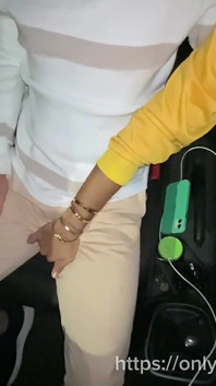 Cruising Uber Fucks a College Student Bareback in the Car and Cums Inside His Ass Outdoor