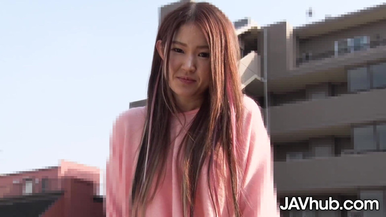 JAVHub: Aika Has to Sit Down Holding Onto Her Skirt