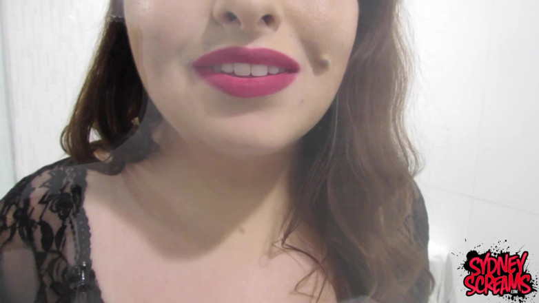 Sydney screams fetish: Shiny Red Lips on Glass - Wmv