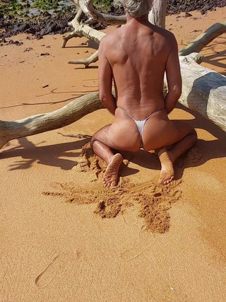Ladysilvas: Ladysilva My Big Ass na plaży