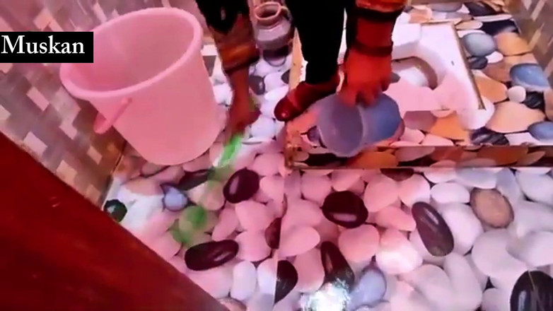 Muskan Rani: Desi holka uklízí dům