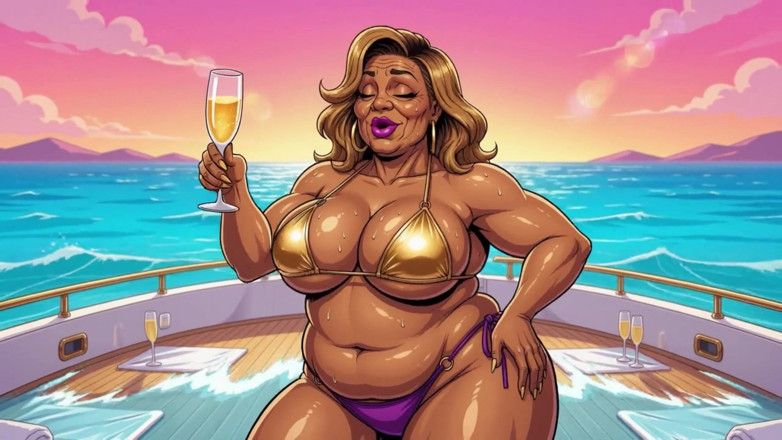 Huge Boobs: Seksowne czarne kobiety w bikini