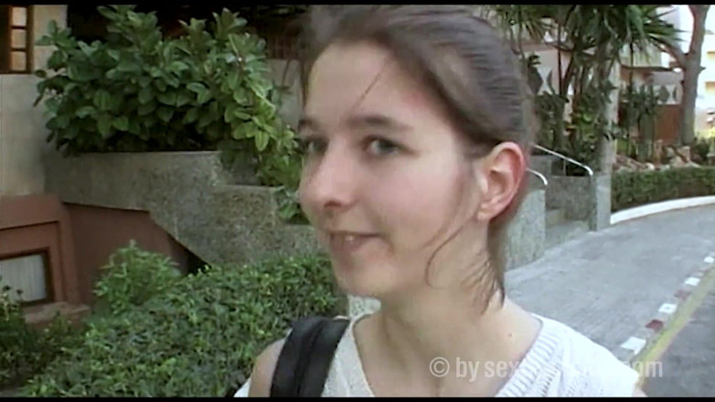 Sextermedia by Pete: Dark Blonde Teen Girl Shyly Shows Her Pussy