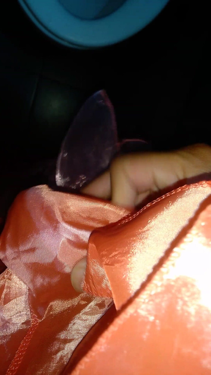 Naomisinka: Crossdressing and Cum Wearing Girl Satin Party Pink Mini Dress