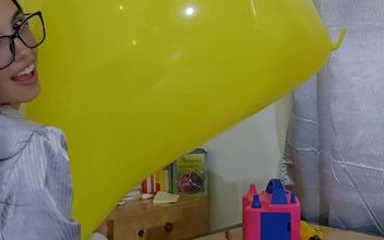 Marianna Tries to Inflate Her Square Balloon Without Bursting It