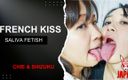 Japan Fetish Fusion: Спокусливий каскад слини - 48 чуттєвих лесбійських французьких прийомів поцілунків: просолені соками