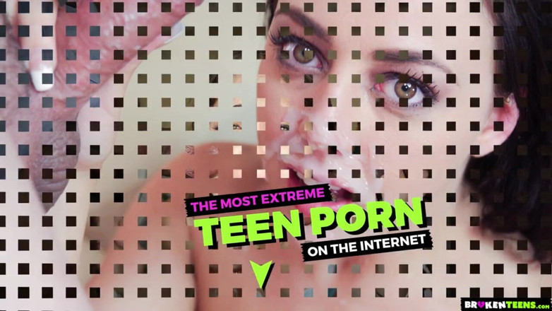 Broken teens: Kristine,redhead teen-babe takes 2 cocks for the ass and pussy fuck 3some