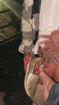 Worn Slip-ons and Smelly Soles - Foot and Pussy Worship