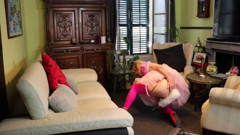 Sissy Maid Dee Should Be Cleaning, but She Can't Help but Play thumbnail