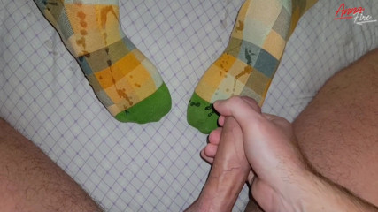 Anna Fire: Hot MILF in green socks gets fucked hard by big...