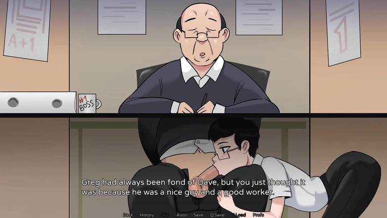 Futavision: Hazelnut Latte: Travesti video görüşmesi yaparken patronunu masanın altında emiyor -...