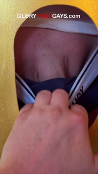 Cumshot Challenge - Uncut Xl Cock at the Gloryhole