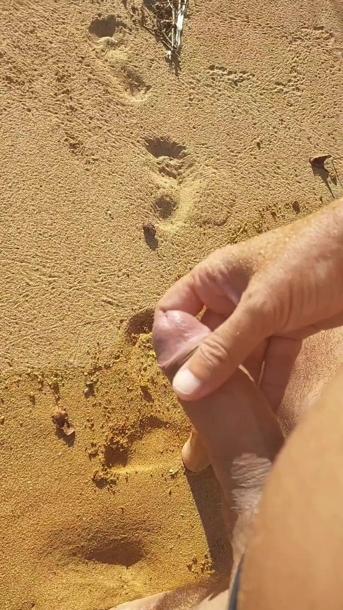 Ladysilvas: Ladysilva se masturbează pe plajă în chiloți arătându-mi pula și curul sexy