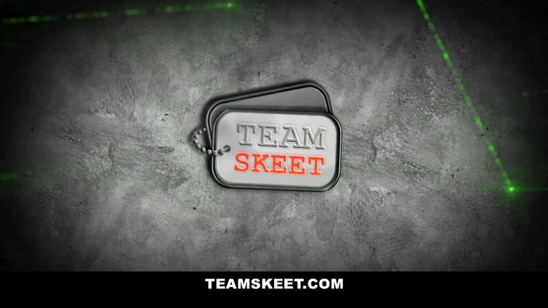 Team Skeet: Porn casting - Blonde babe Emily Austin sucks big dick and...