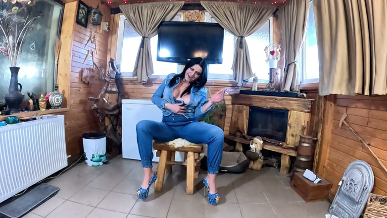 MilfyCalla: Dominant Jeans MILF Squirt Fantasy. Cameltoe, Smoking, Pee Domination and...