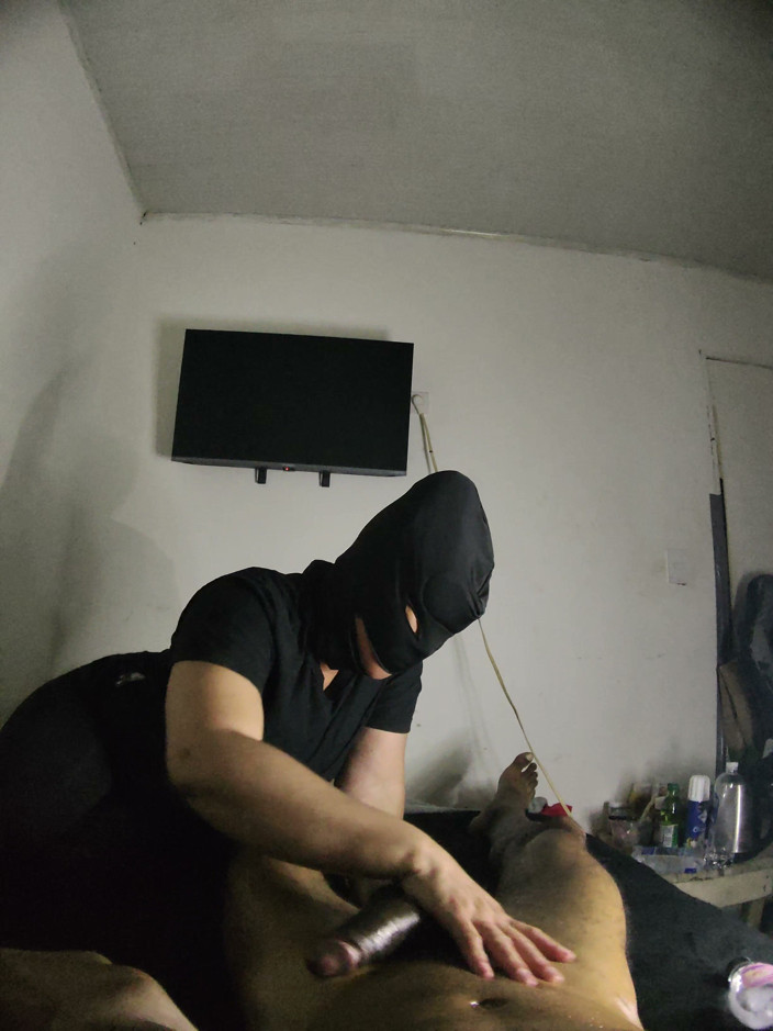 Cum-lobian dickdrainers: Throat Champ Black Mask