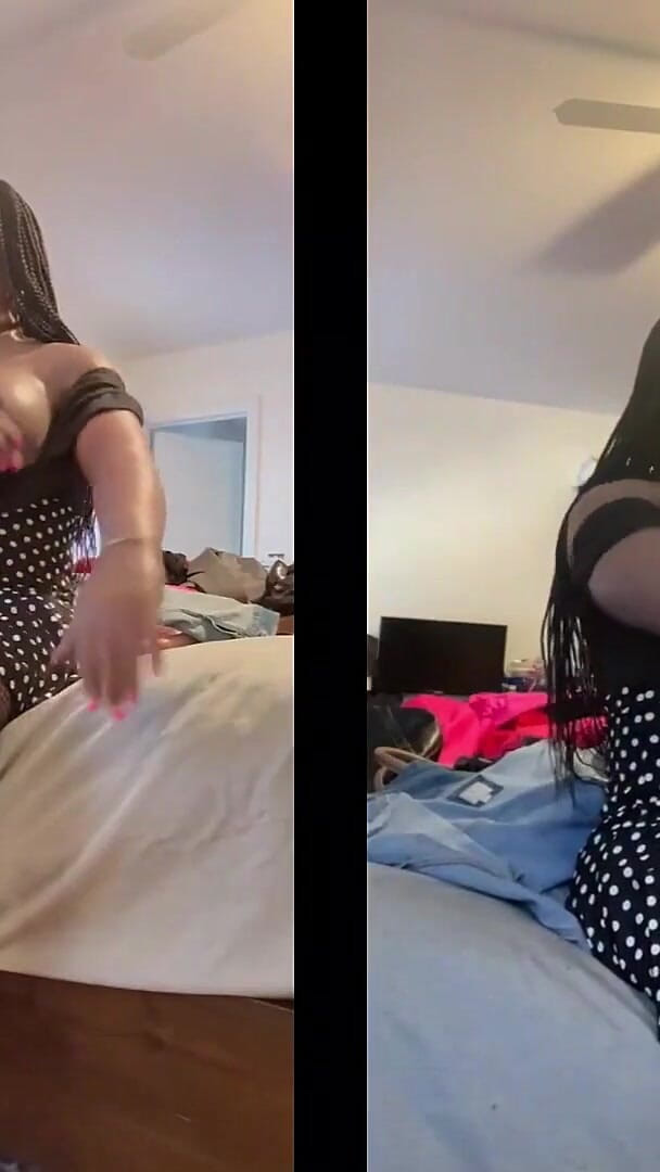 Black Babe Danae in a Short Polka Dot Dress Fucking Her Dildo (Black babe Danae Darcy) Black Babe Danae in a Short Polka Dot Dress Fucking Her Dildo (Black babe Danae Darcy)