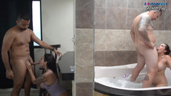 Jenifer Play: Две пары находятся в клубе Swagger для траха и обмена - Sara Блондинка и Jenifer Play