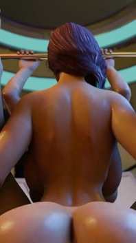 3d Futa hermosa travesti con enorme polla