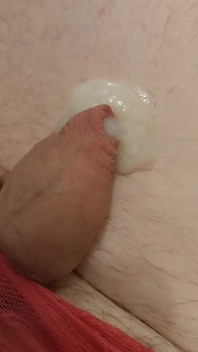 Tiny Clit Cums in Pink Panties