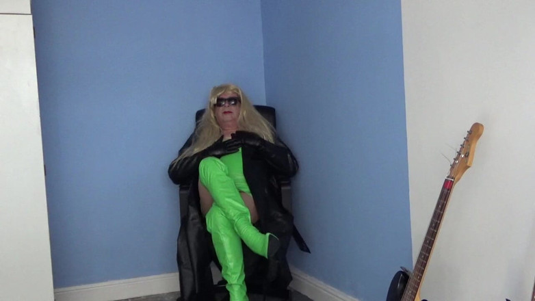 Leather Kirsten: Pelle verde e nera