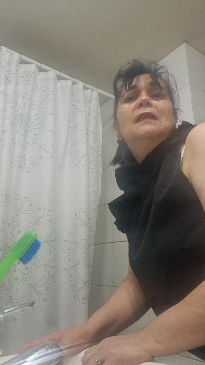 Mommy big hairy pussy: Mom Imagines Having Secret Sex with Him in the Bathroom.