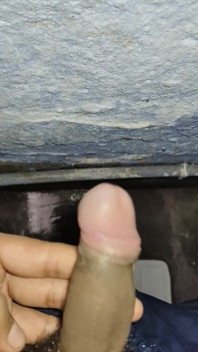 Penish Massage with My Hand in Bathroom