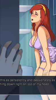 Watching Step Sis on a Wall Dildo