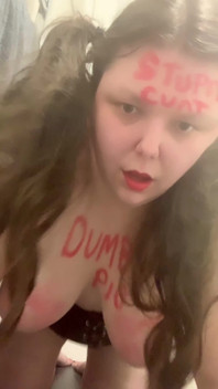 Shaking Udders Dumb Fat Pig Humiliation