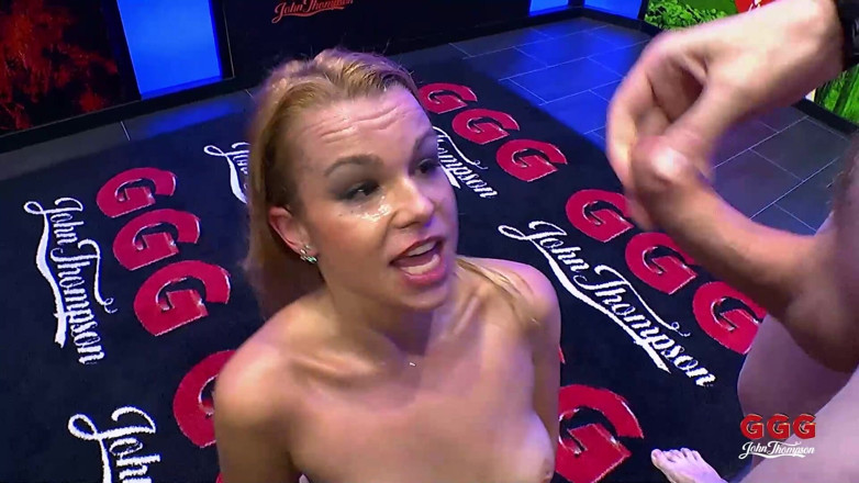Gang Bang Germany: Rebecca Открывает сперму - GGG Джон Томпсон