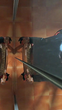 MILF Chairtied, Throatfucked with Ring Gag and Throatpie