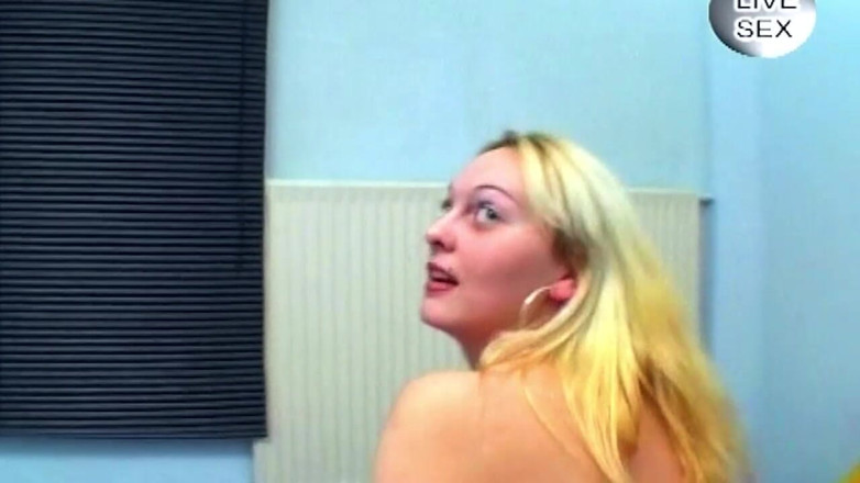 My German Amateurs: Busty Blonde Gives Sloppy Blowjob with Drool