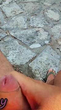 Dick Flash! We Got Caught! Teacher Handjob Nude at the Sea in Croatia! - Misscreamy