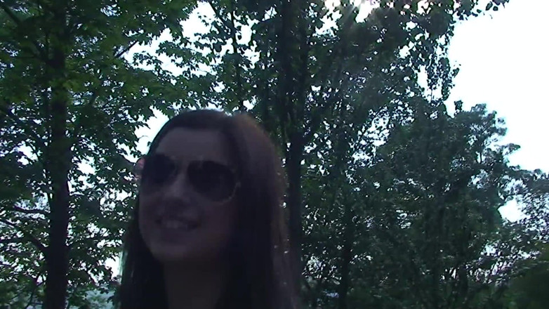 All Those Girlfriends: Fantastic brunette babe Katie Oliwer shows her sexy body outdoors