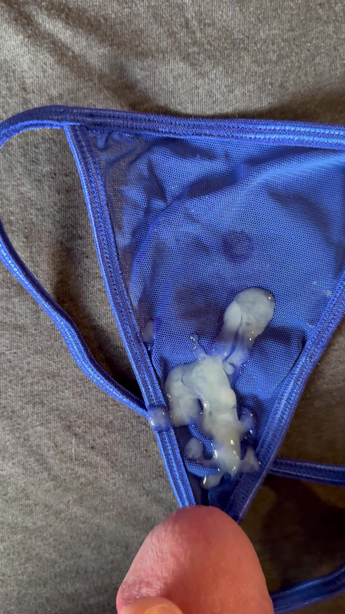 CumDaily: Cum on Wife’s Panties 22