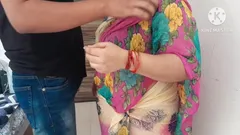 岳母和女婊家里没有人，但印地语音频中的浪漫