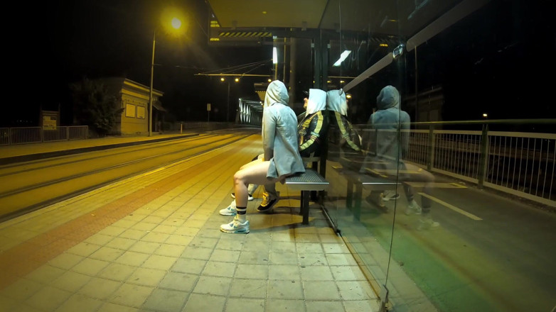 DedeDeville: Really Risky Sex at a Bus Stop with a Young...
