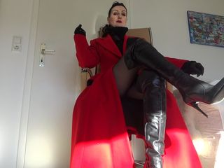 Lady Victoria Valente: Wank your cock for your mistress of boots