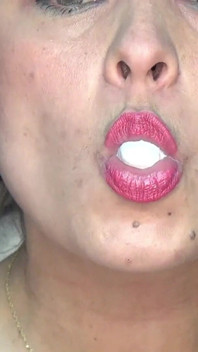 Swallowing Huge Almonds Nonstop!!!