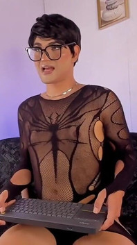 Ken Femboy Dances in Front of the Camera Dressed as a Whore Sissy