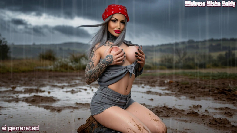 Goddess Misha Goldy: Werd schmutzig mit mir, Baby. Schmutzig und nass und begehrt...