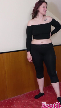 German Fat Teen Fucked by Fitness Trainer