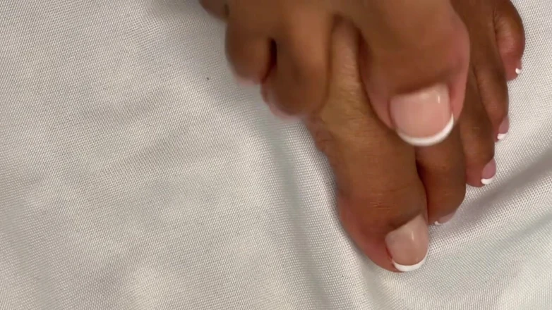 Pink Foxx: Pink Foxx Wiggles Toes with French Pedicure